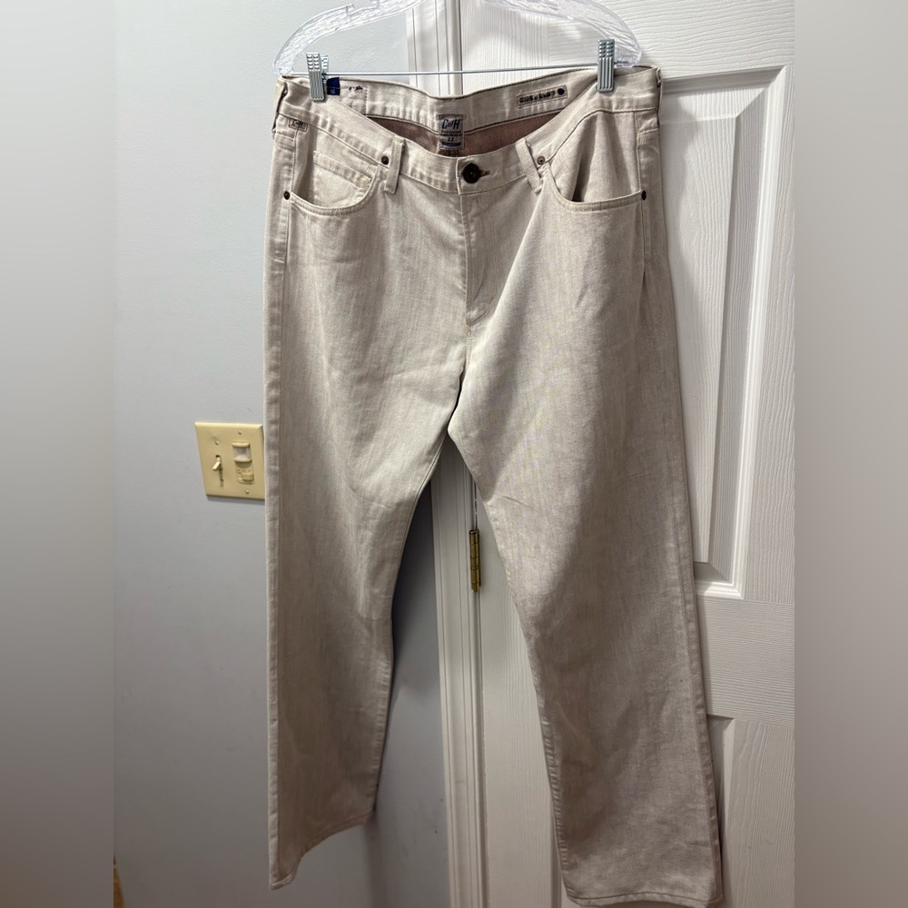 Citizens Of Humanity Mens Sid Jeans Beige 38x34